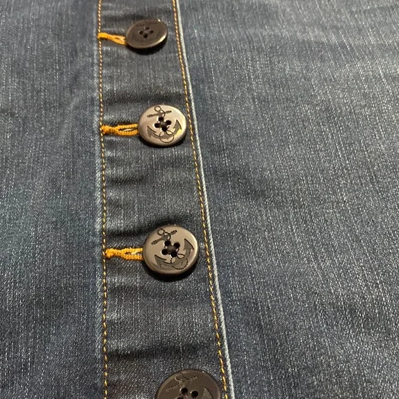 Talbots Anchor Button Skirt - Picture 2 of 7